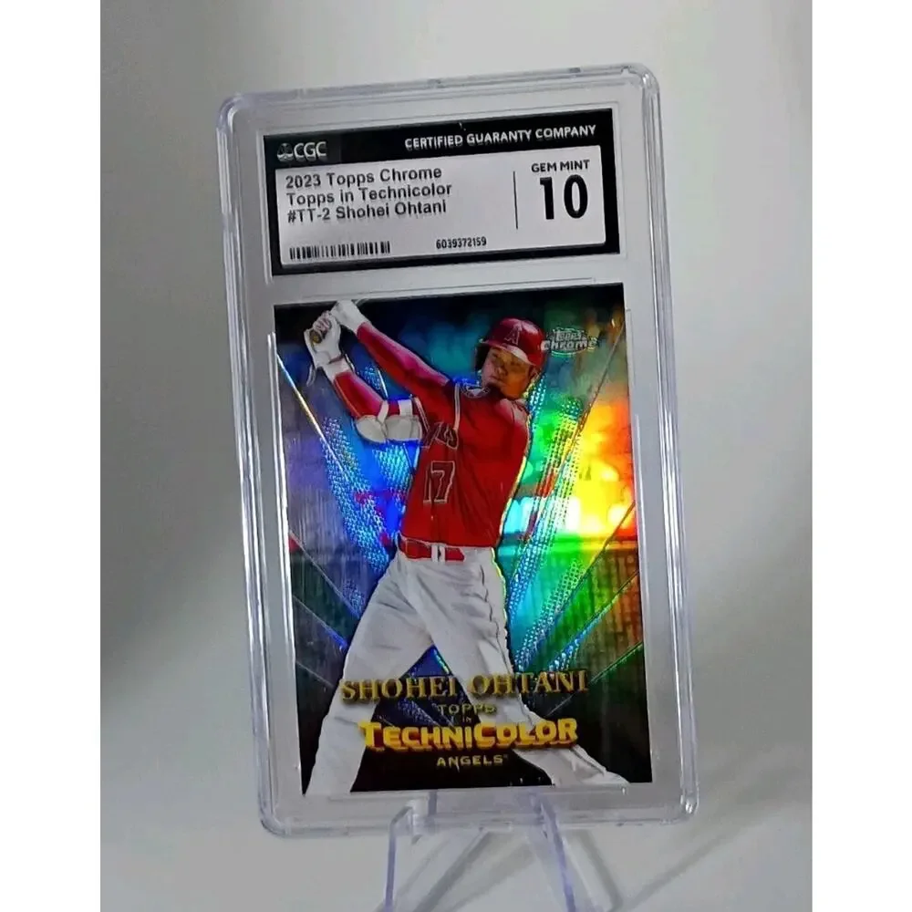 Shohei Ohtani #TT2 Topps Chrome In Technicolor 2023 CGC Graded 10 - Picture 4 of 8